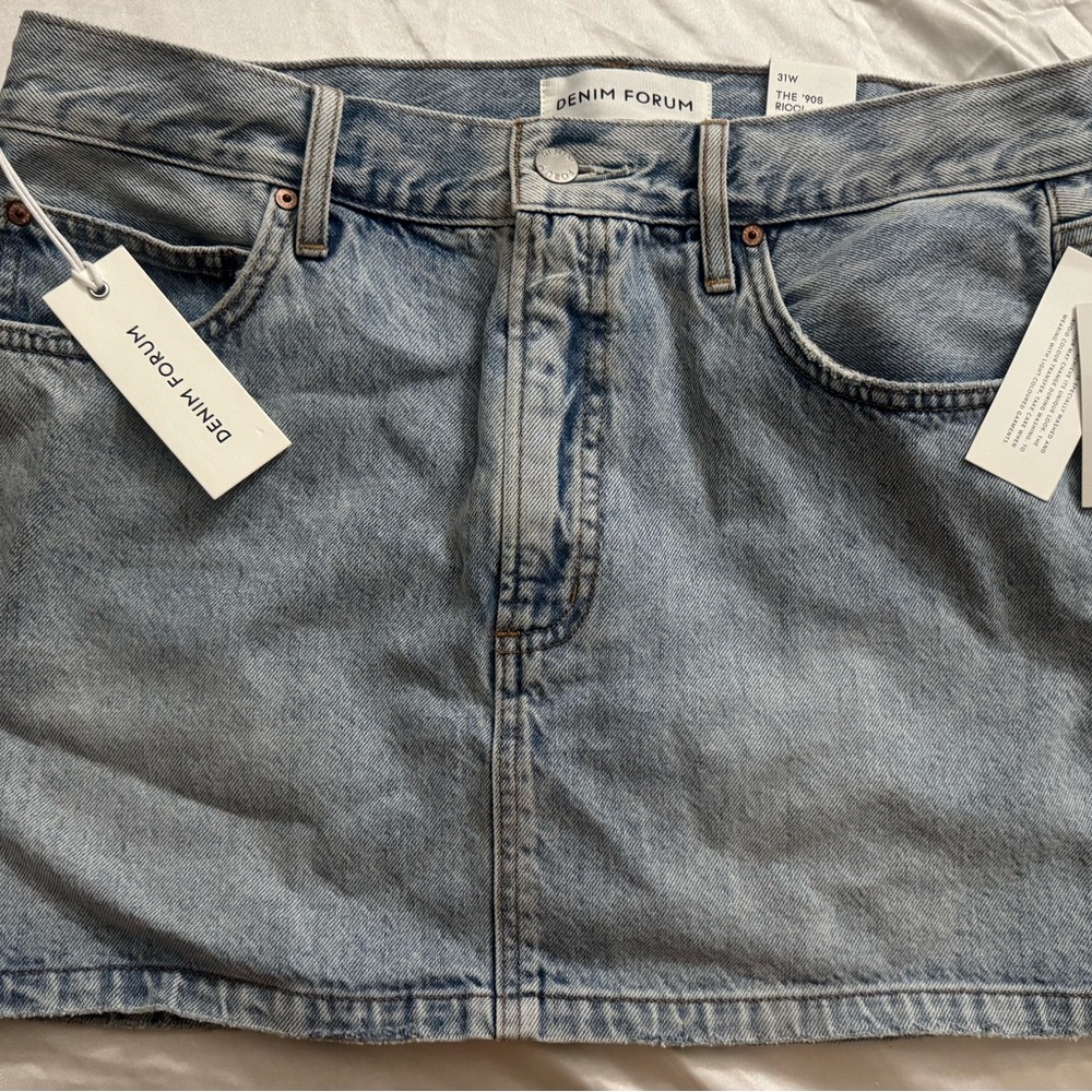 Aritzia Denim Forum Blue Denim Skirt
